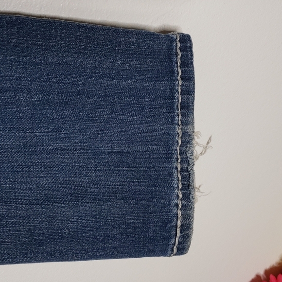 LA Idol White Lace Embellished Boot Cut Jeans Swarovski Crystals Luxury Summer - Picture 14 of 16